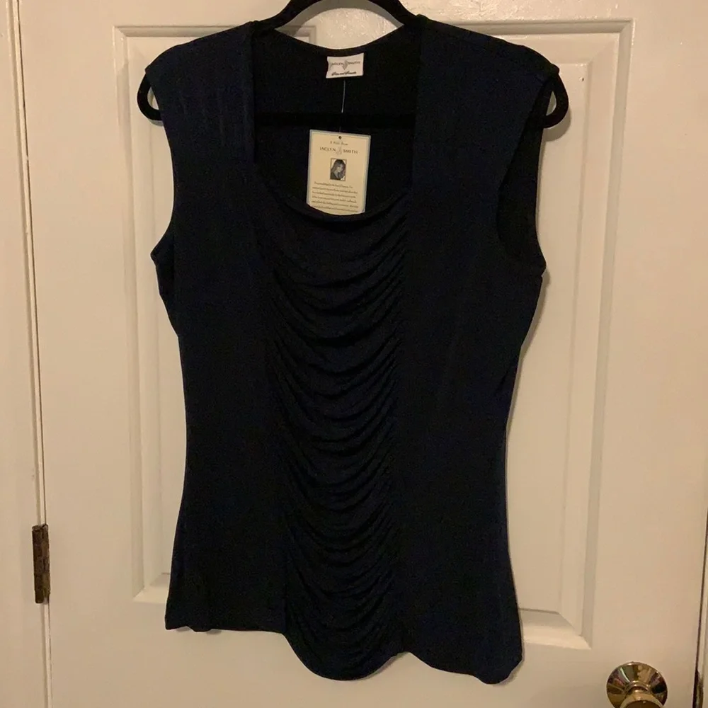 NWT Jaclyn Smith Ruffle Top - Picture 2 of 5